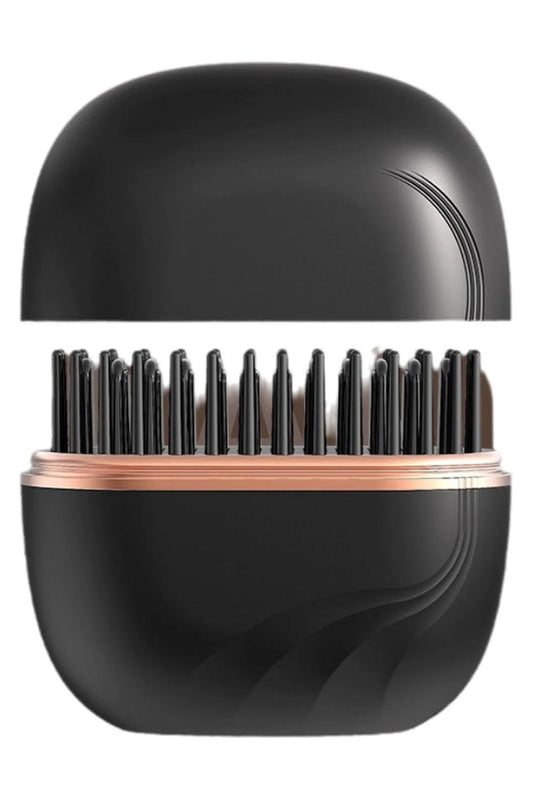 Revolutionize Your Hair Styling with the Wireless Mini Hair Straightener Brush – Effortless, Portable, and No-Damage with 3 Adjustable Heat Settings!