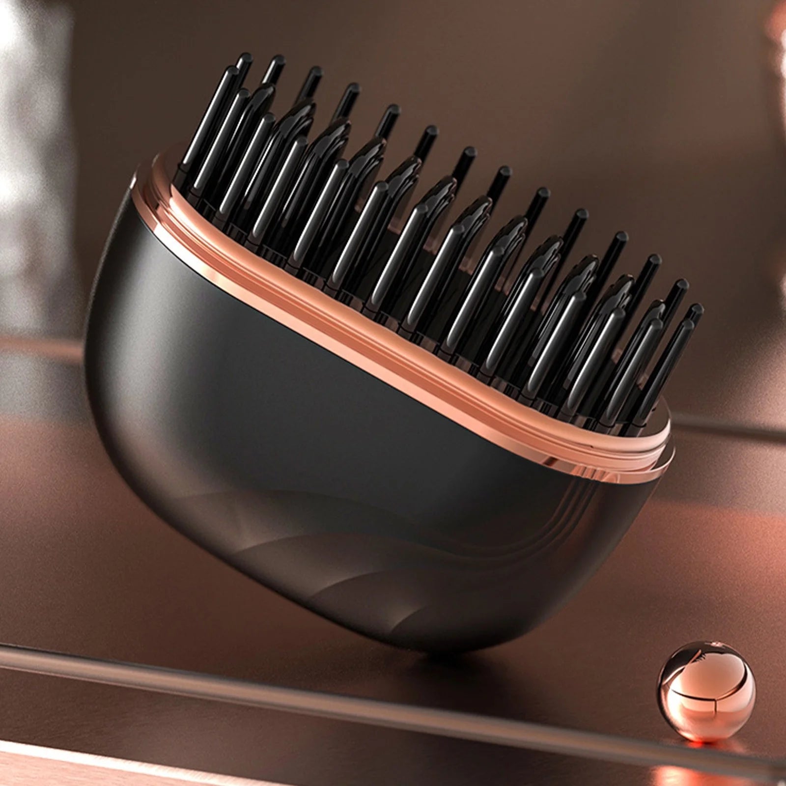 Revolutionize Your Hair Styling with the Wireless Mini Hair Straightener Brush – Effortless, Portable, and No-Damage with 3 Adjustable Heat Settings!